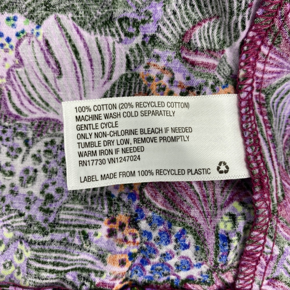 Kika Vargas x Target Coral Reef Scallop Edge Wrap Top in Purple Size S - Picture 8 of 10